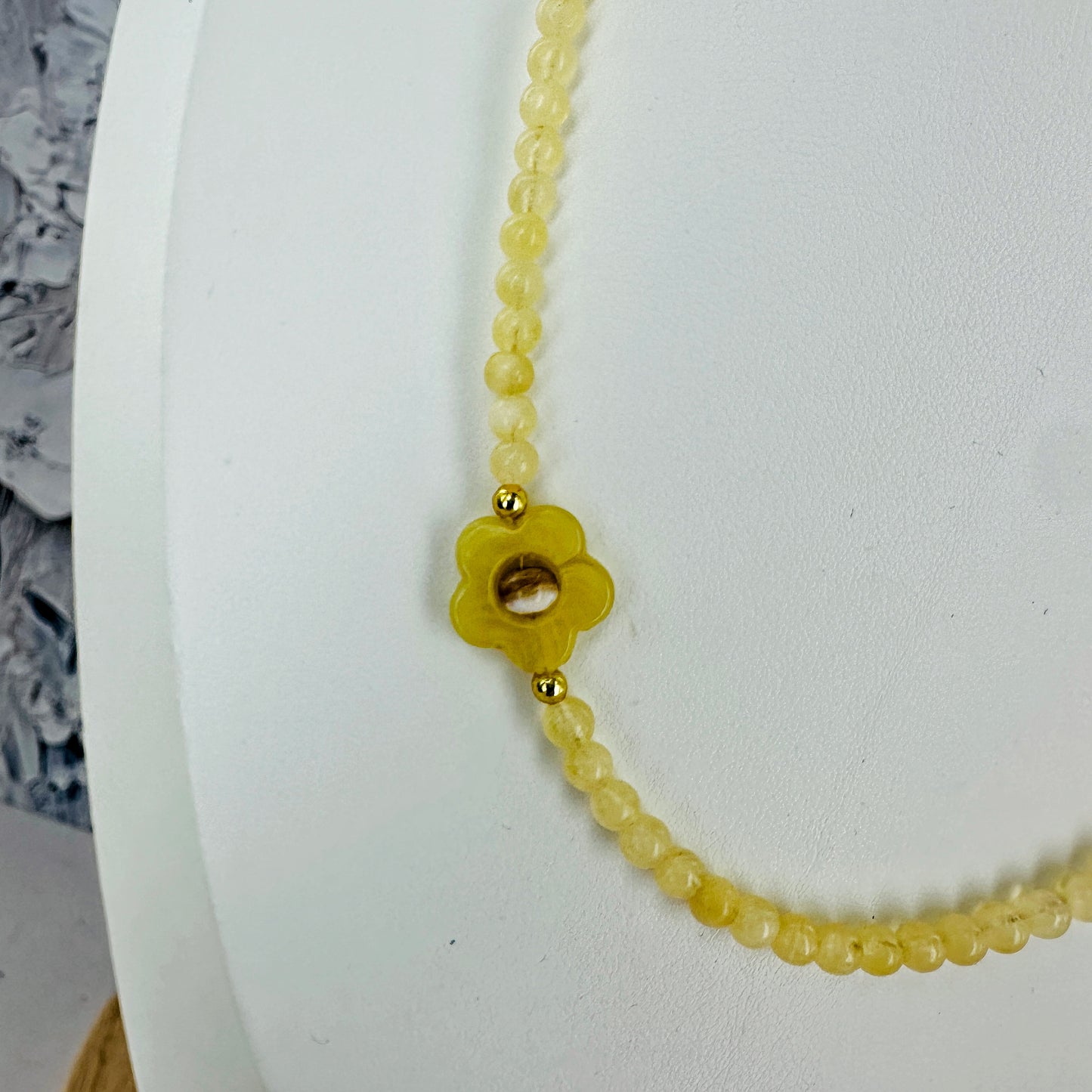 Lace & Lemon {Yellow Calcite} Necklace