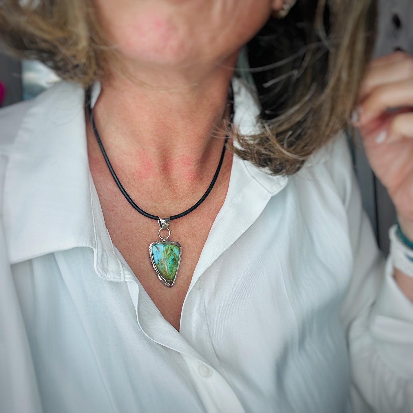 Cosmos {Sierra Nevada turquoise} Pendant