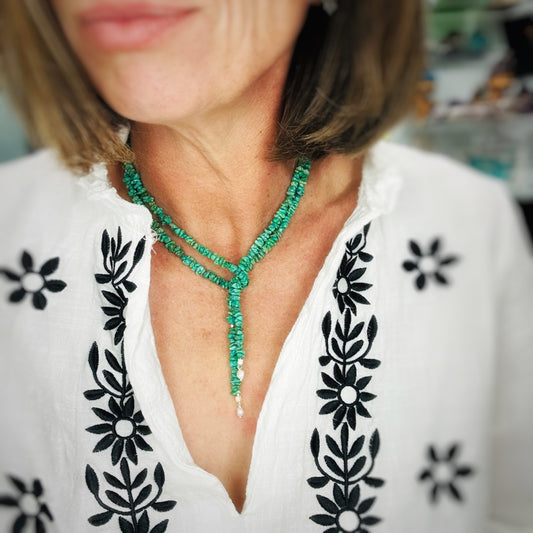 Madison: Turquoise Wrap Necklace