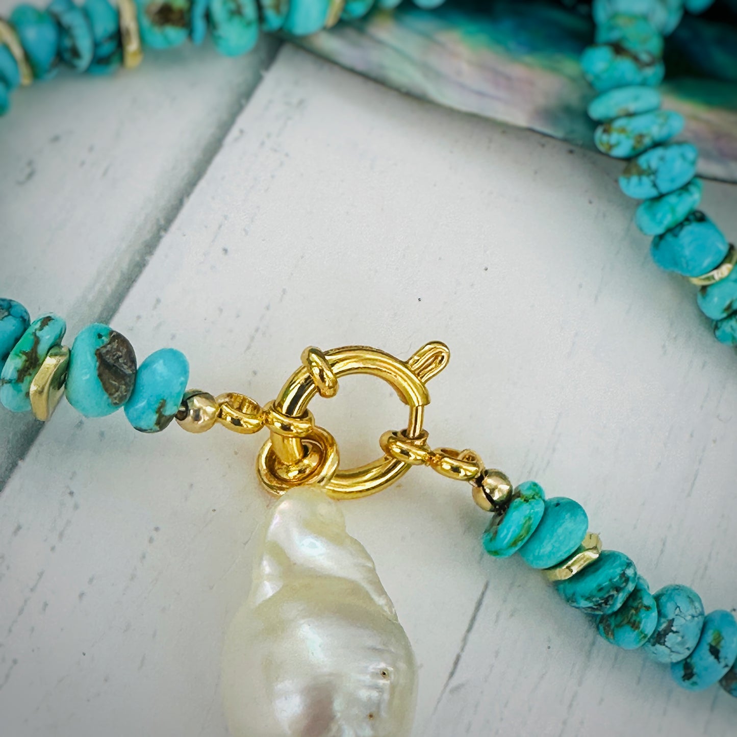 Turquoise Pearl Reverie Necklace