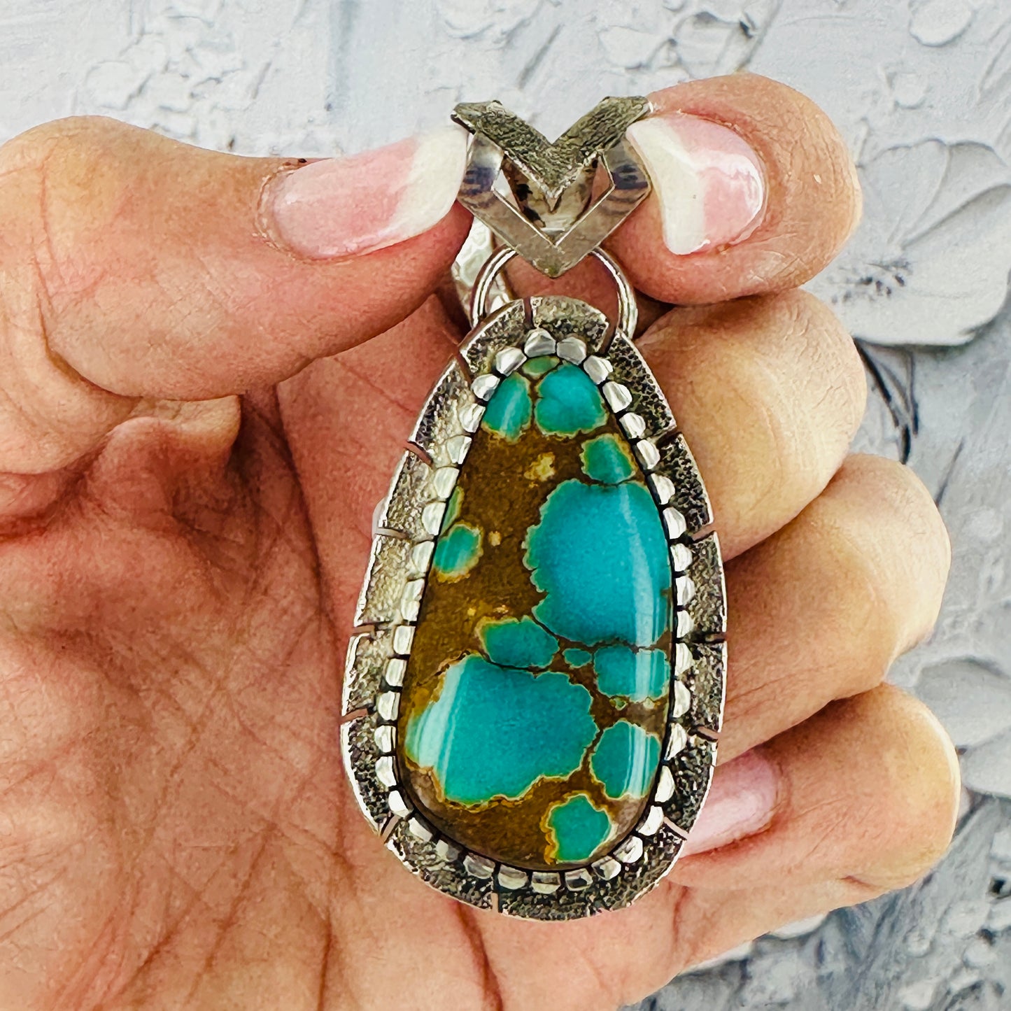 Arid Waters {Iron Maiden turquoise} Pendant
