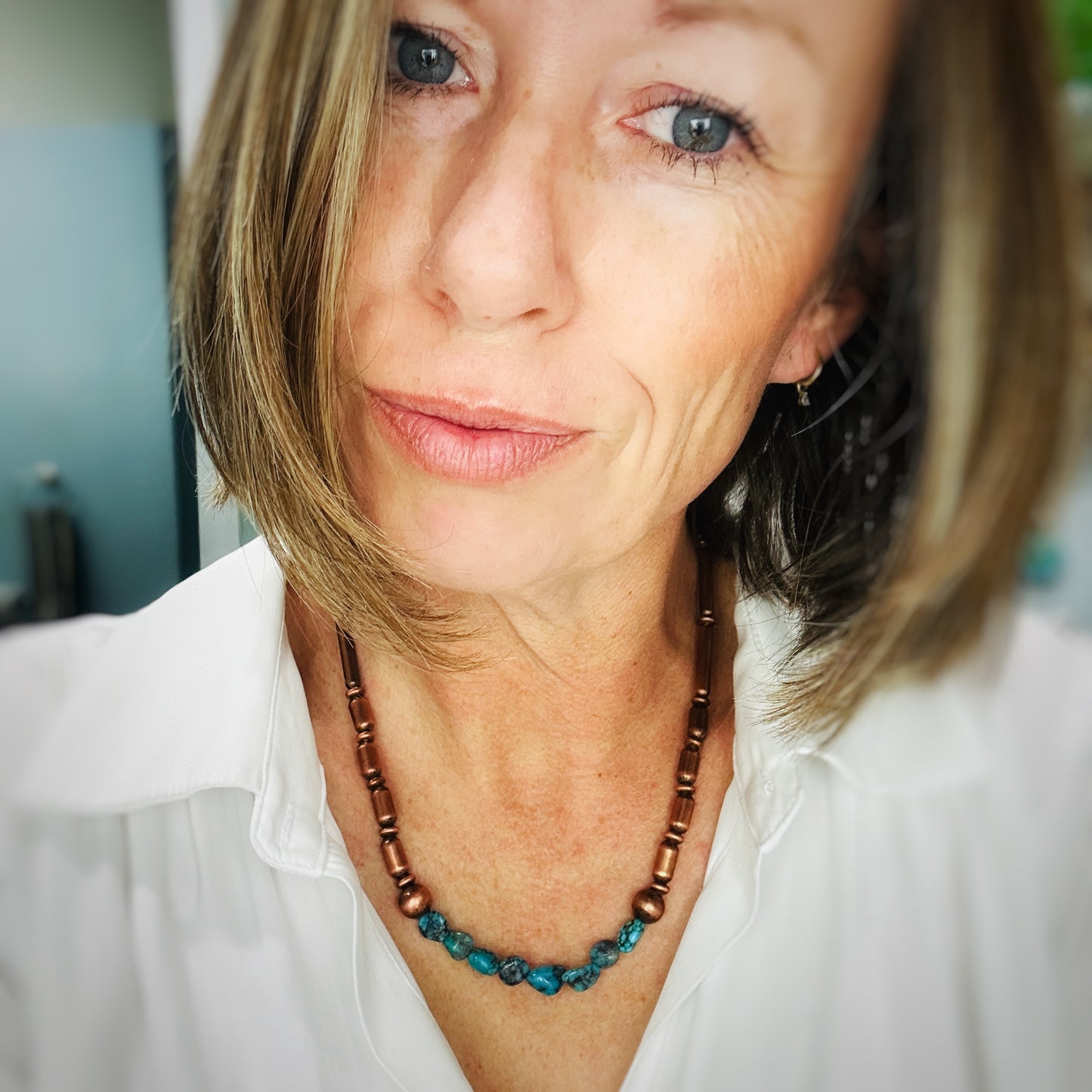 Copper Necklaces With Turquoise
