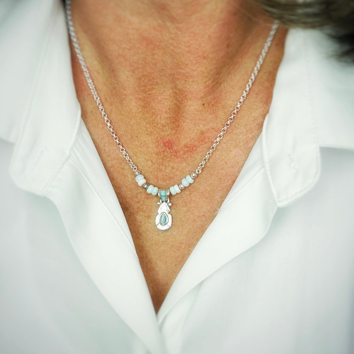 Siren’s Whisper {Opal & Turquoise} Necklace