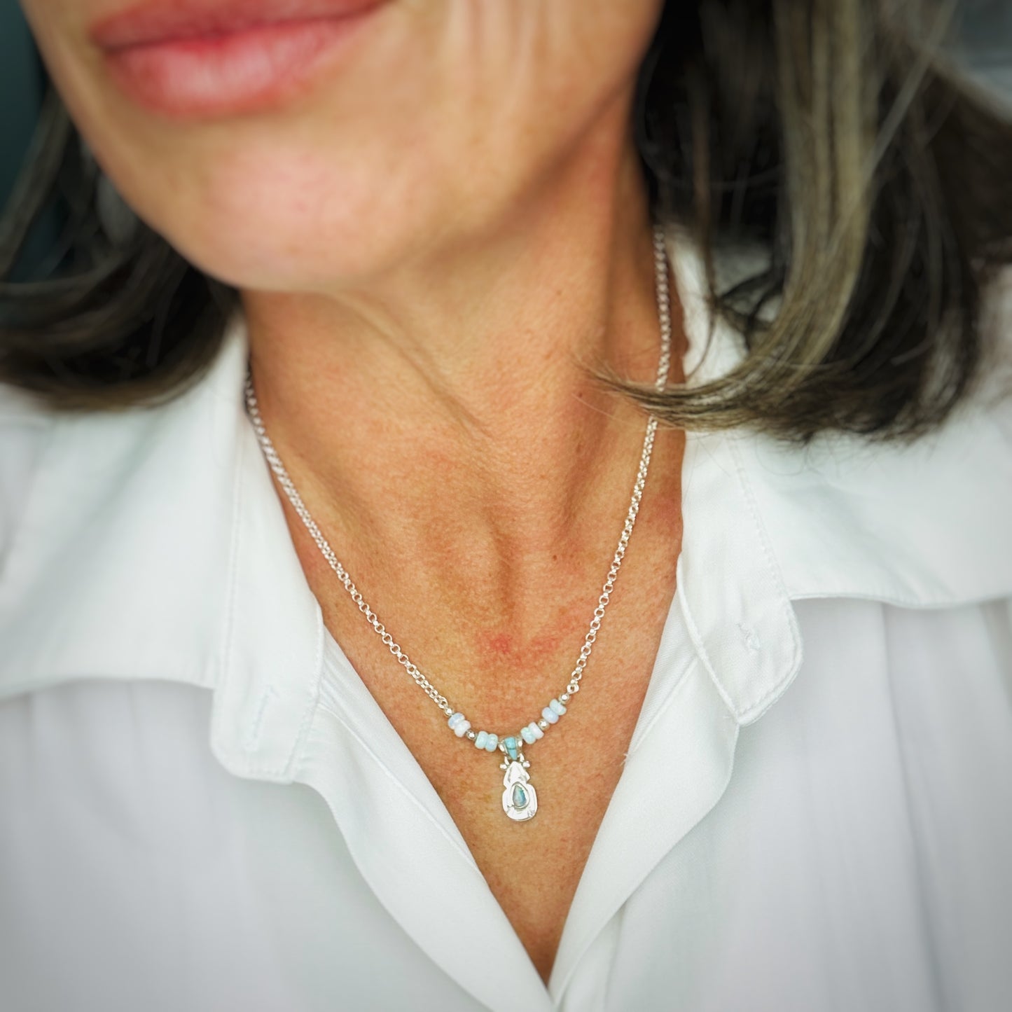 Siren’s Whisper {Opal & Turquoise} Necklace