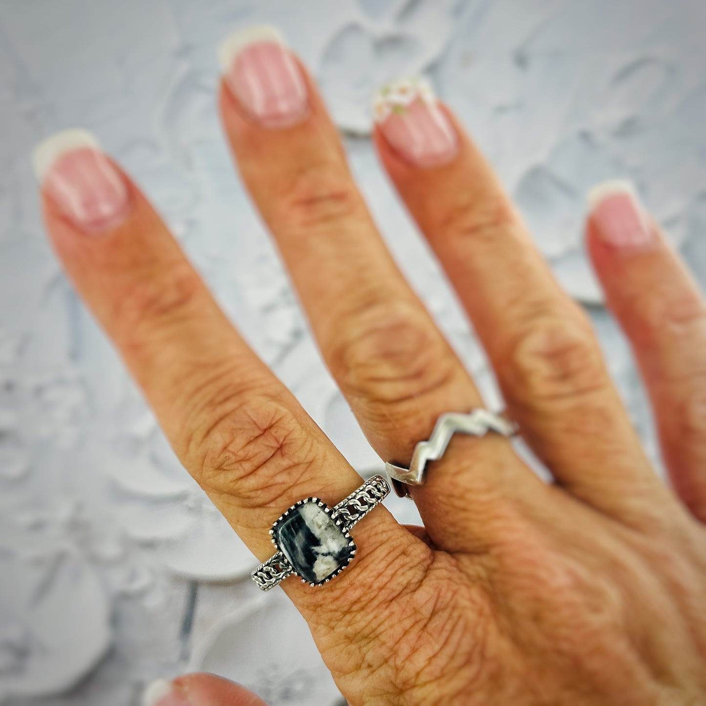 Storm Canyon {White Buffalo} Ring
