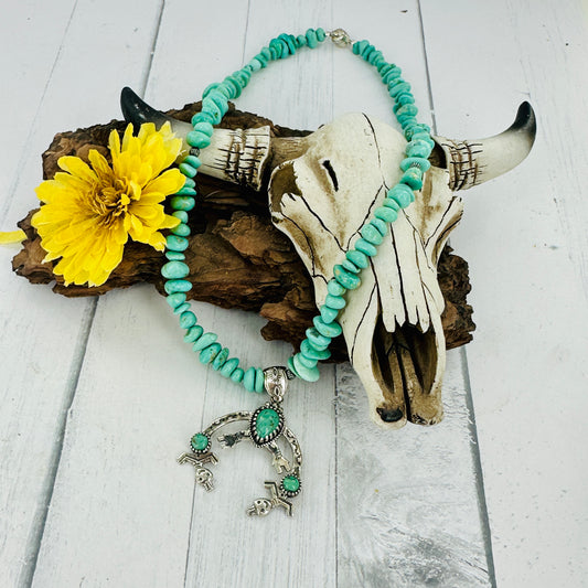 Kokopelli's Dream {Sierra Nevada turquoise} Necklace