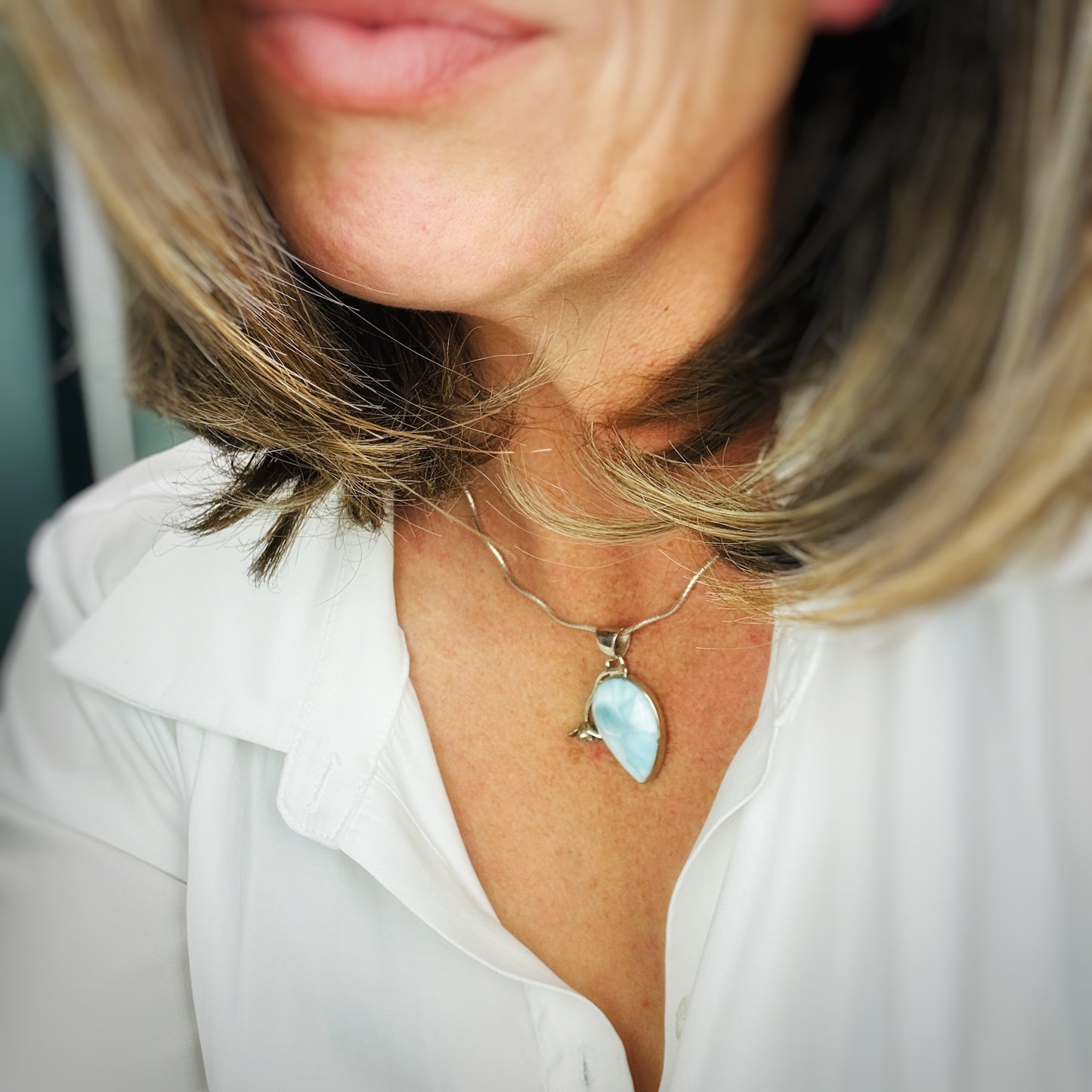 Tranquil Waters {Larimar} Pendant