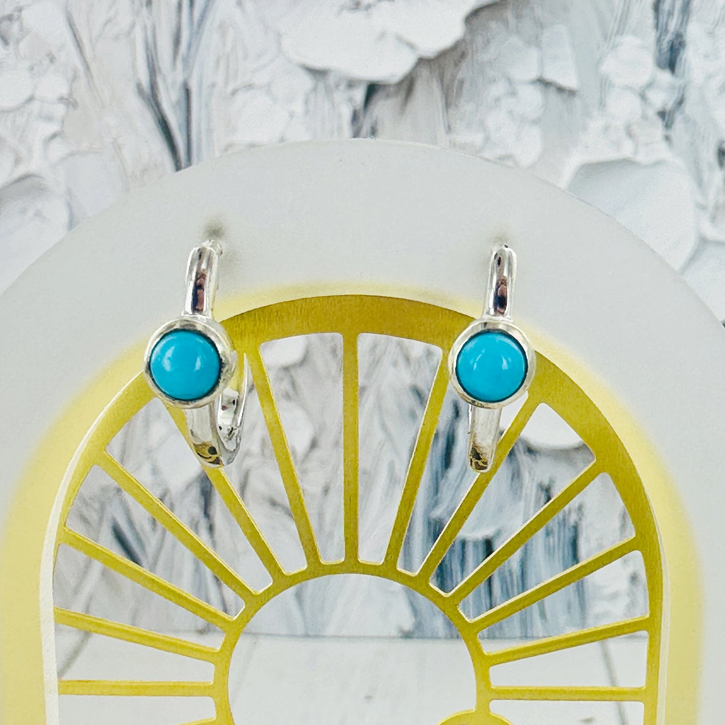 Sleeping Beauty Hoop Earrings