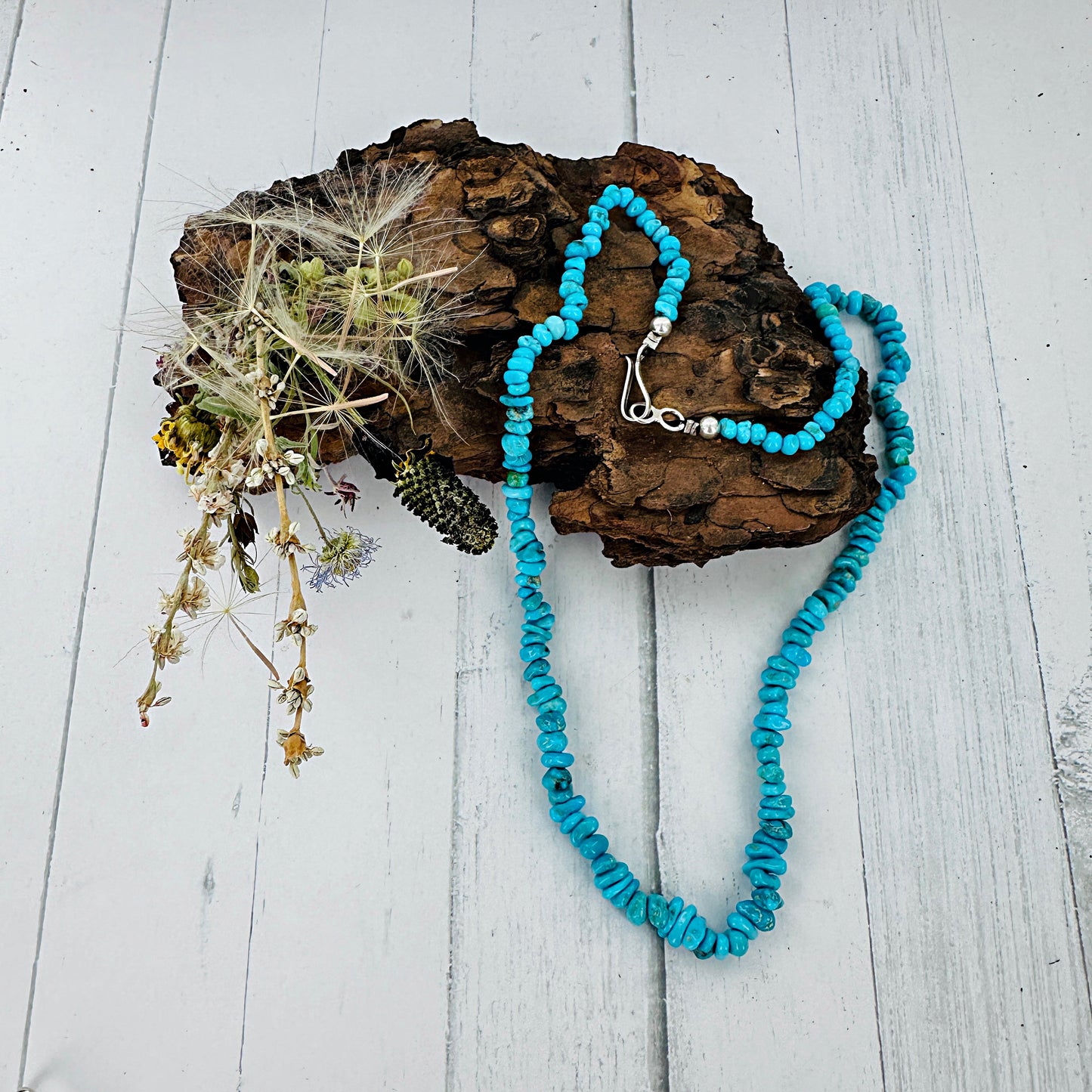Kingman Turquoise Nugget Necklace