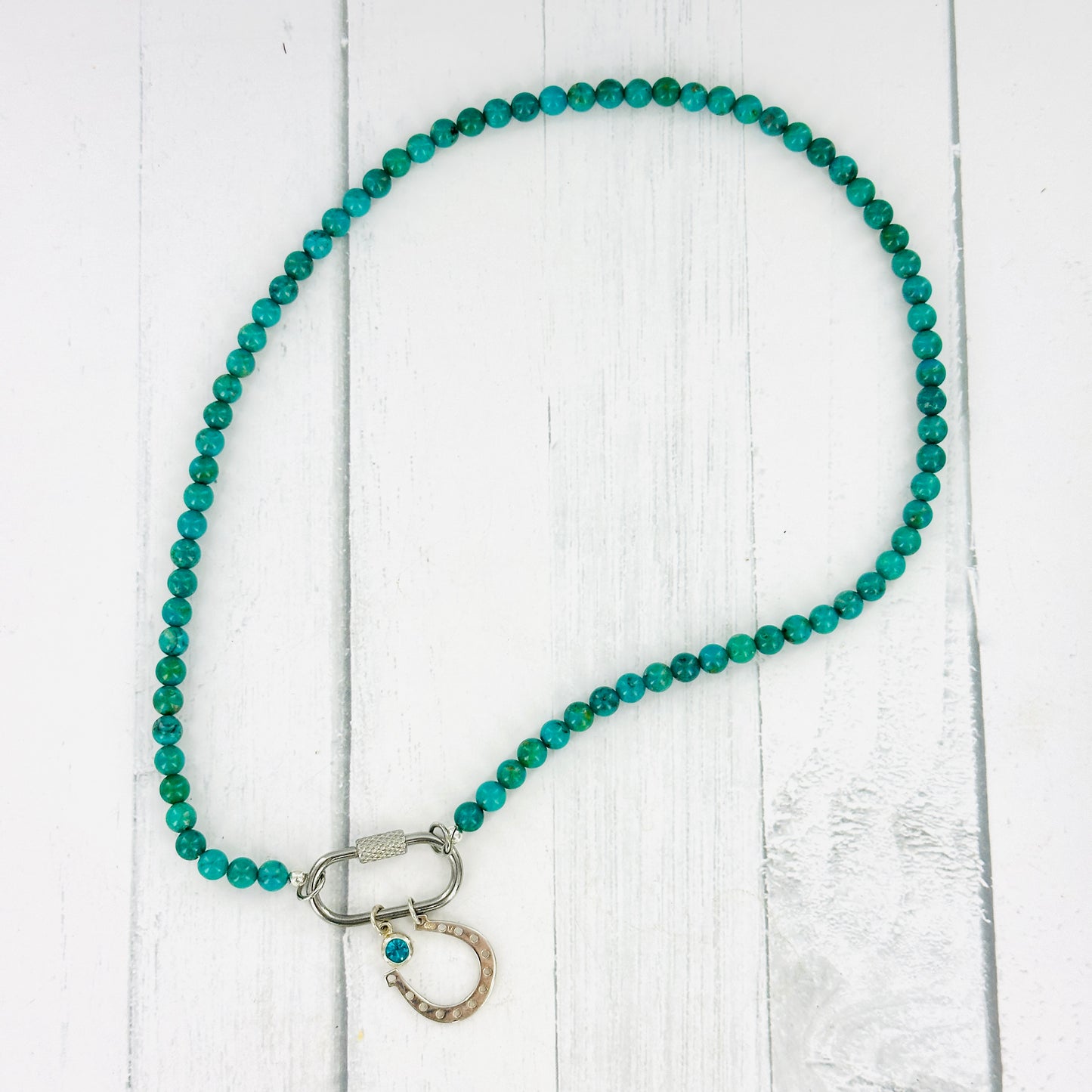 Horseshoe Carabiner Necklace