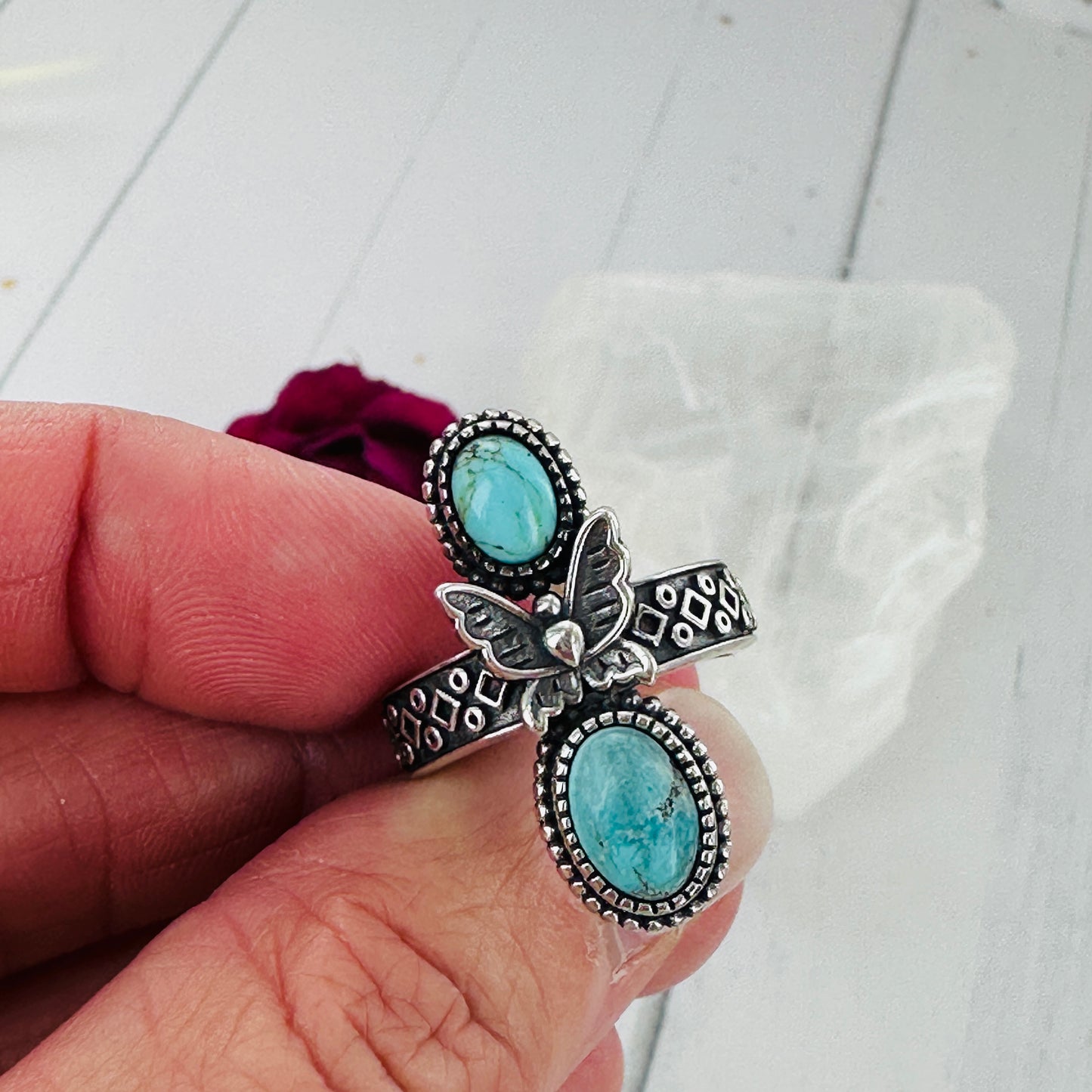 Butterfly (Blue Moon Turquoise) Ring