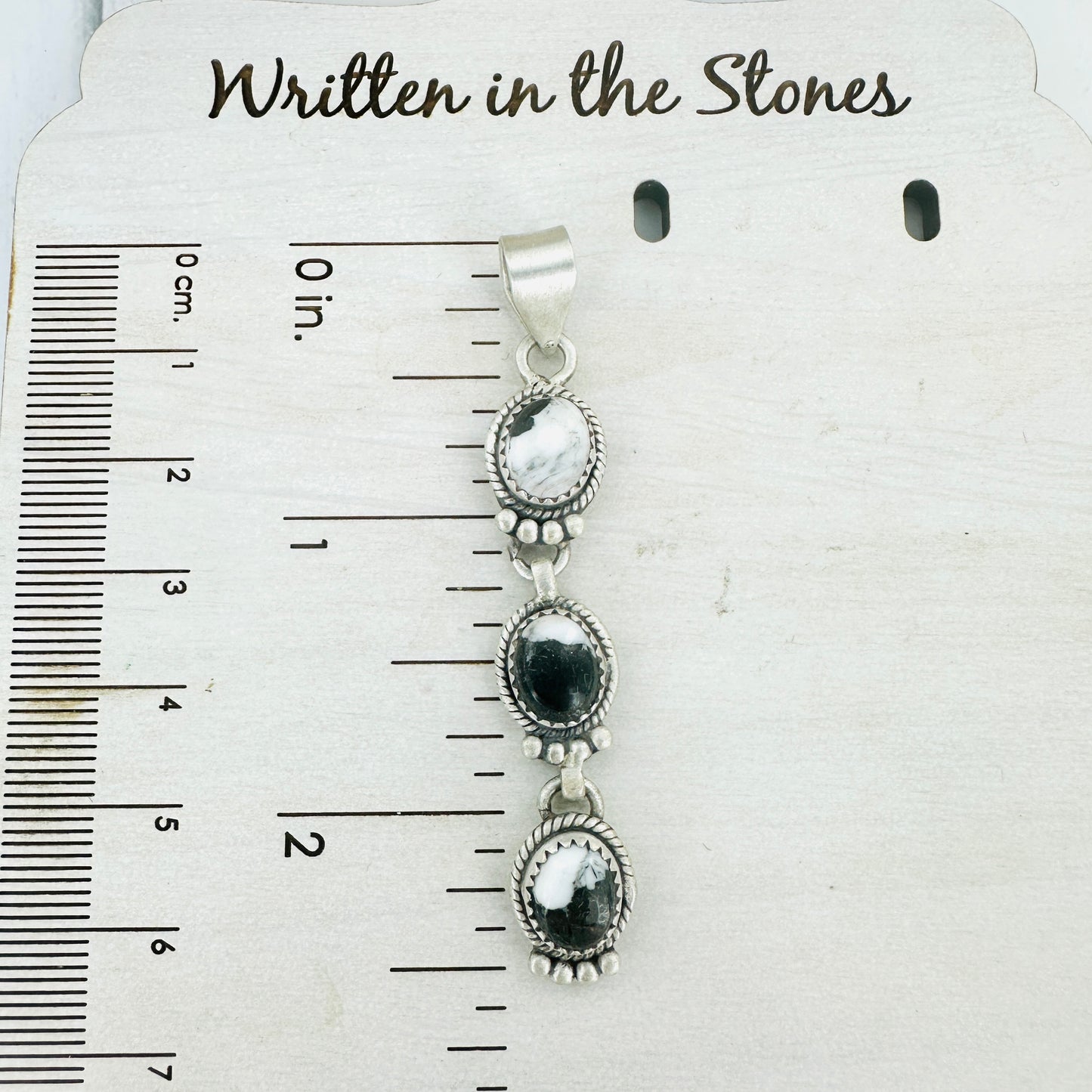 Triple Threat (White Buffalo & Turquoise) Pendants