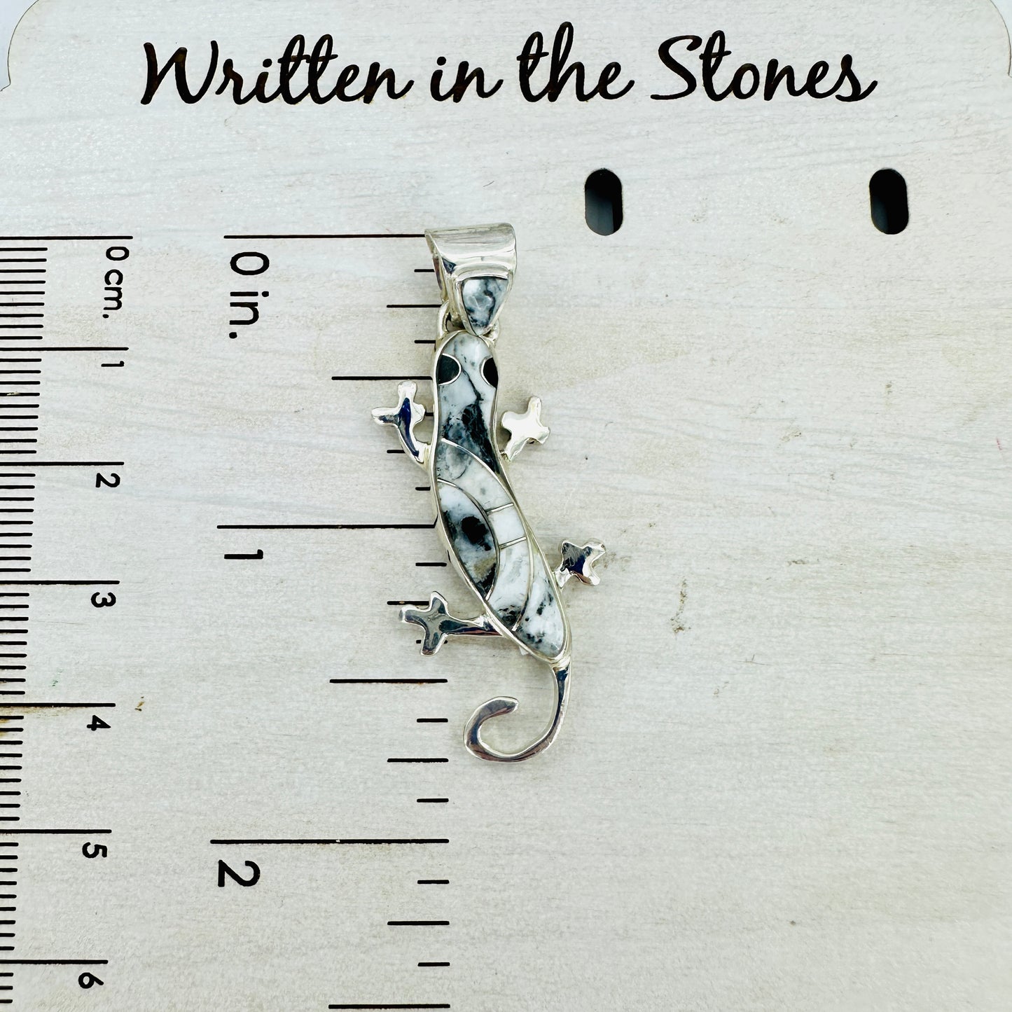 Gecko (White Buffalo) Pendant
