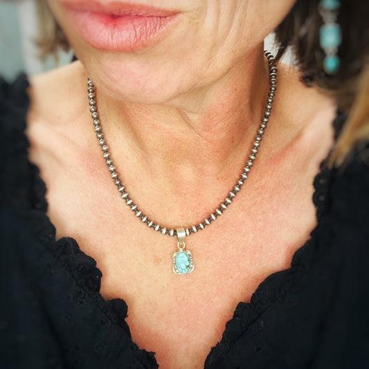 Silver Trail Pendants (turquoise)