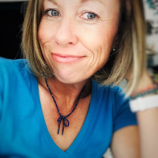 Lapis Lazuli Bow Necklace