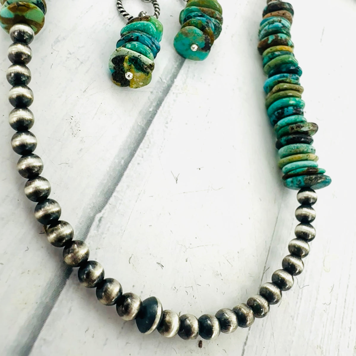 Earth & Sky {Hubei Turquoise} Necklace & Earrings Set