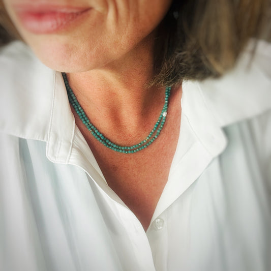 Amazonite Double Strand Necklace