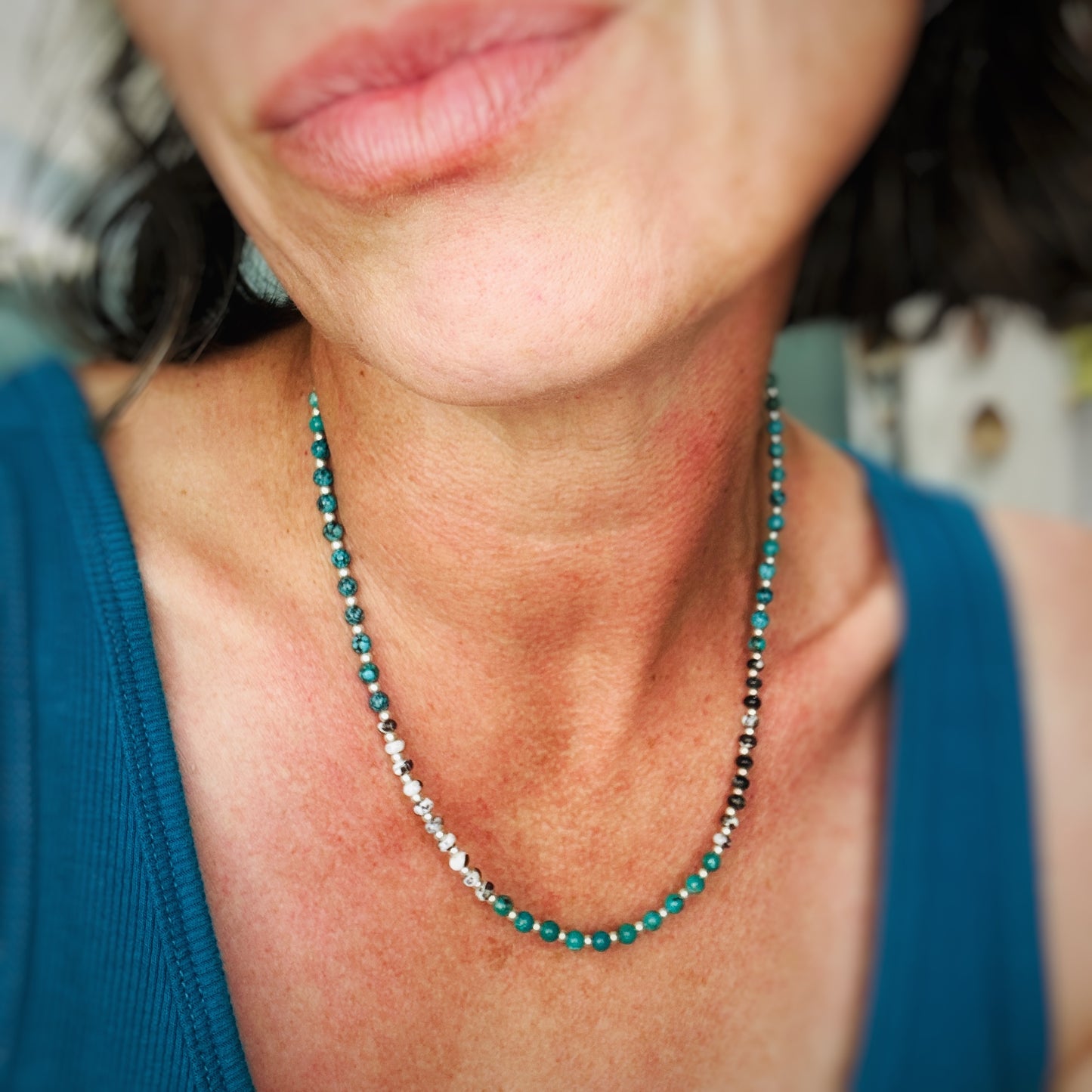 Mix It Up {turquoise & white buffalo} Necklace