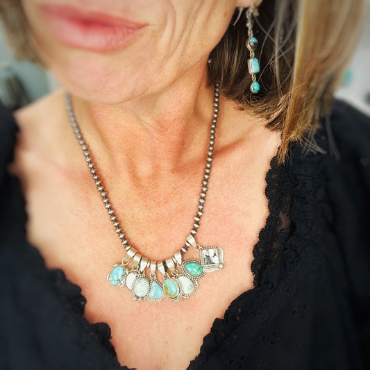 Silver Trail Pendants (turquoise)