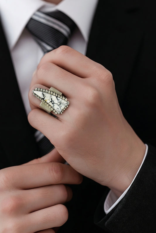 Warrior's Mark {White Buffalo} Ring