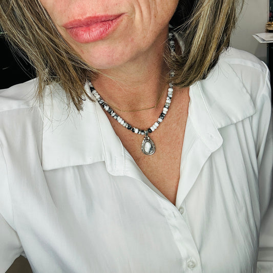 Howdy White Buffalo Necklace