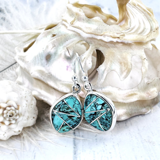 SHINE BRIGHT {BLUE MOON} turquosie earrings