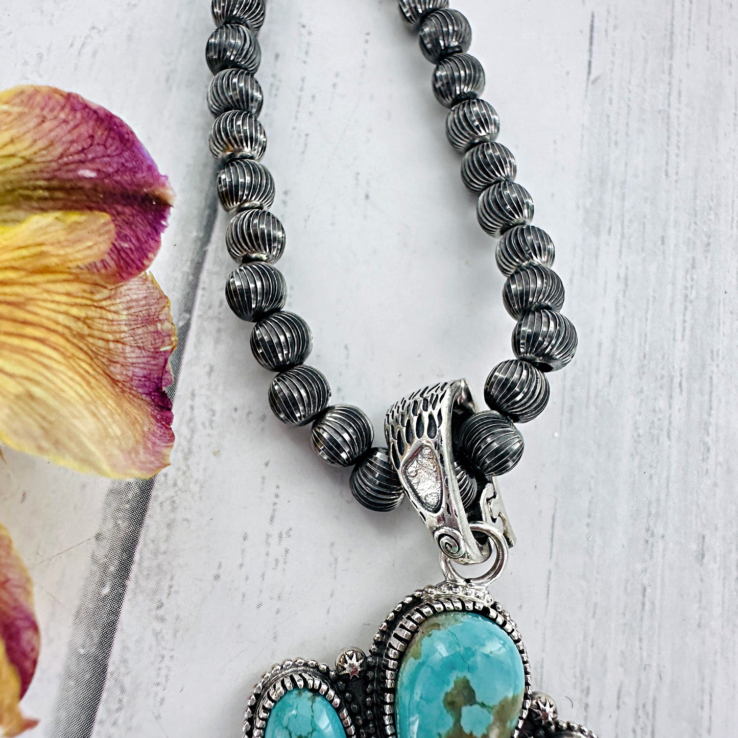 Bear Paw Naja Necklace {Sierra Nevada Turquoise}