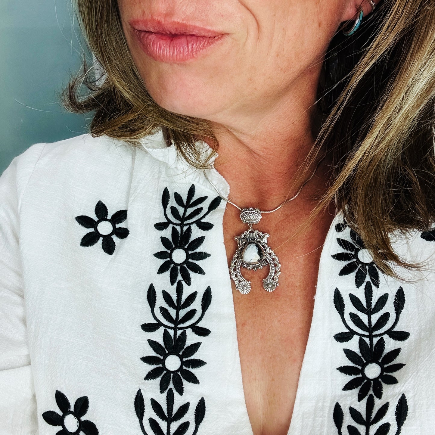 Hera {White Buffalo} pendant