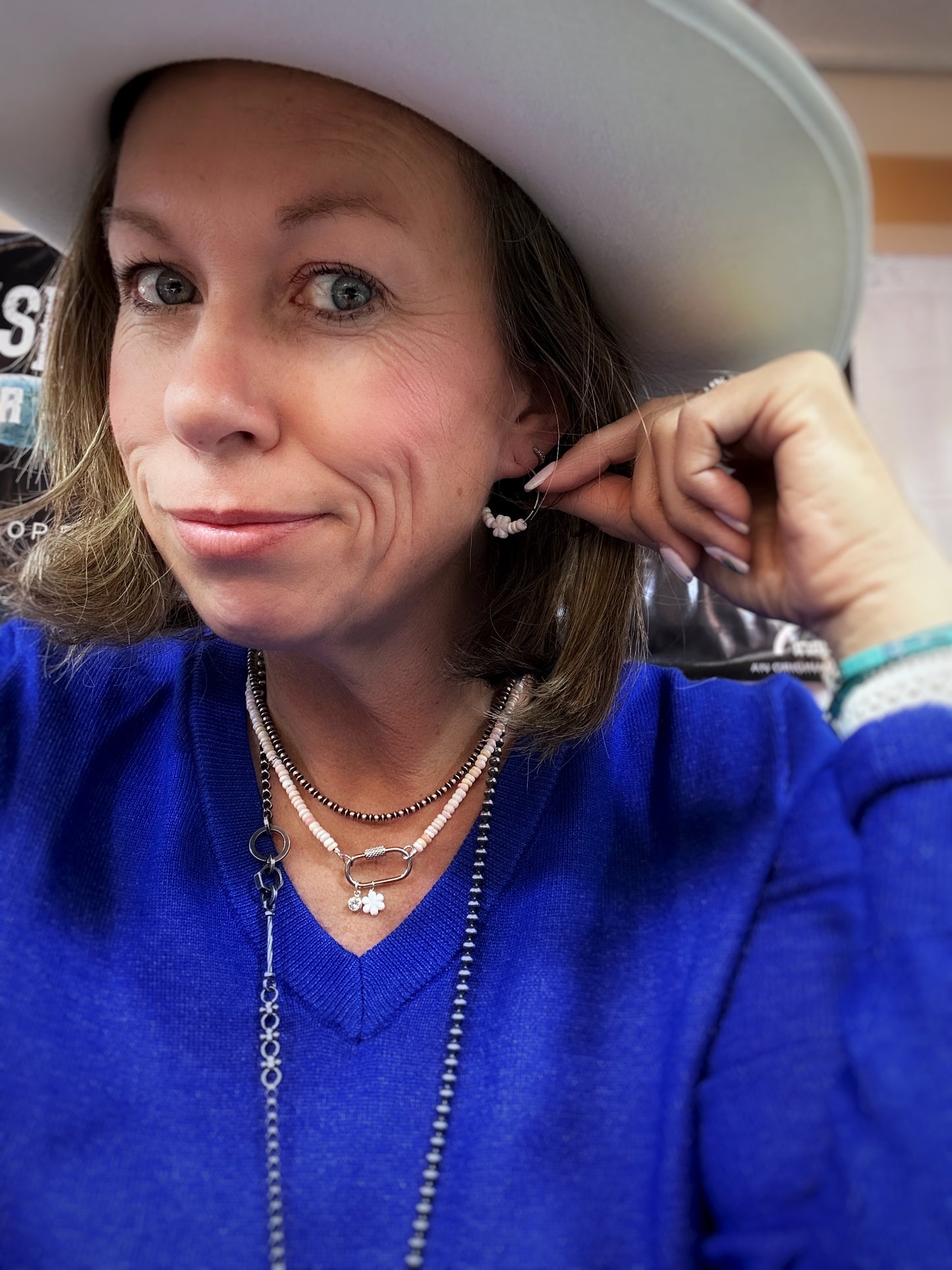 Pink Conch Charm Necklace