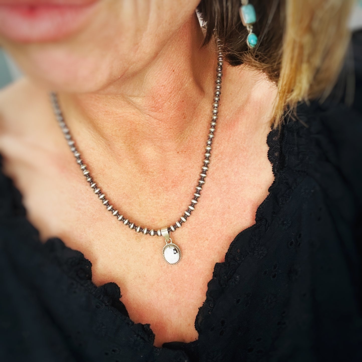 Silver Trail Pendants (turquoise)