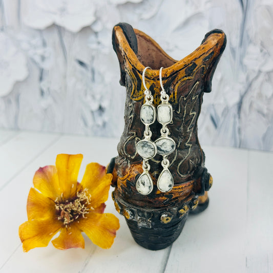 Midnight Snowfall Earrings