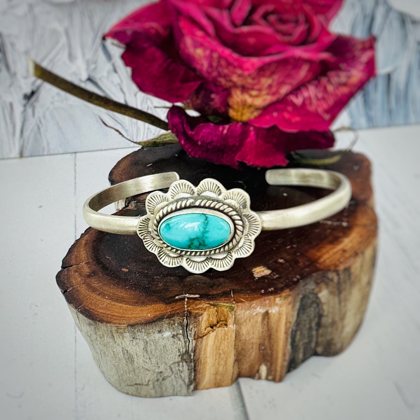 Open Sky (Number 8 Turquoise) Cuff Bracelet