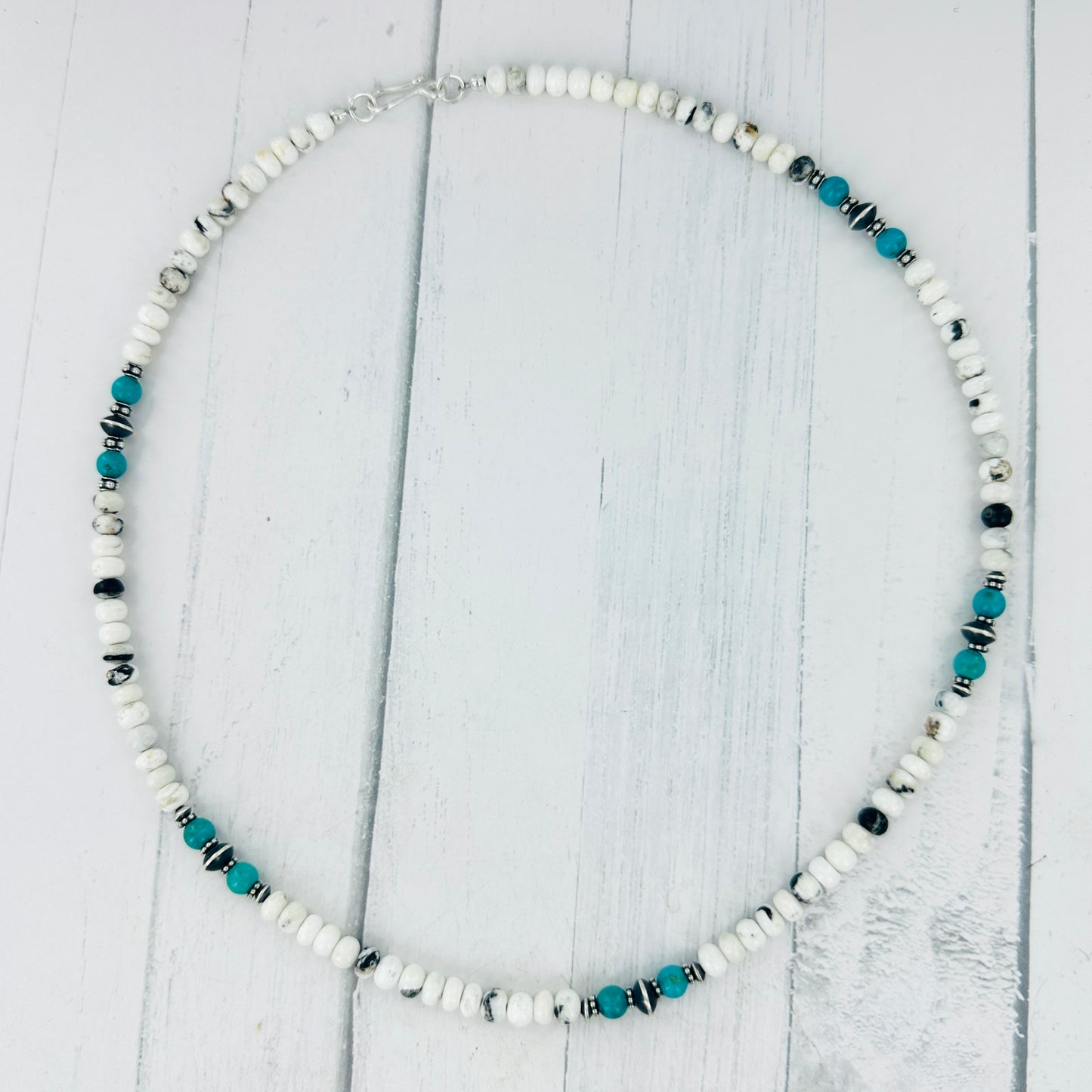 Alaska (white buffalo & turquoise) Necklace