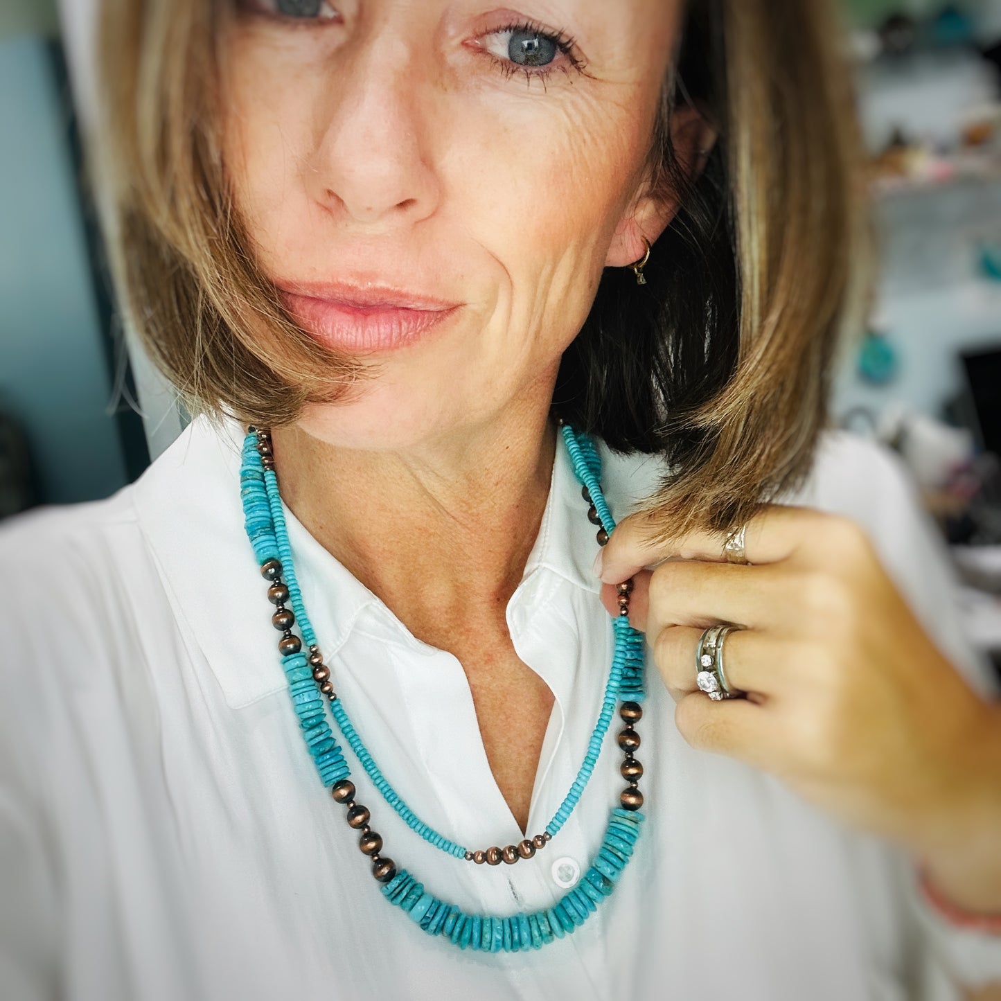 Copper Necklaces With Turquoise