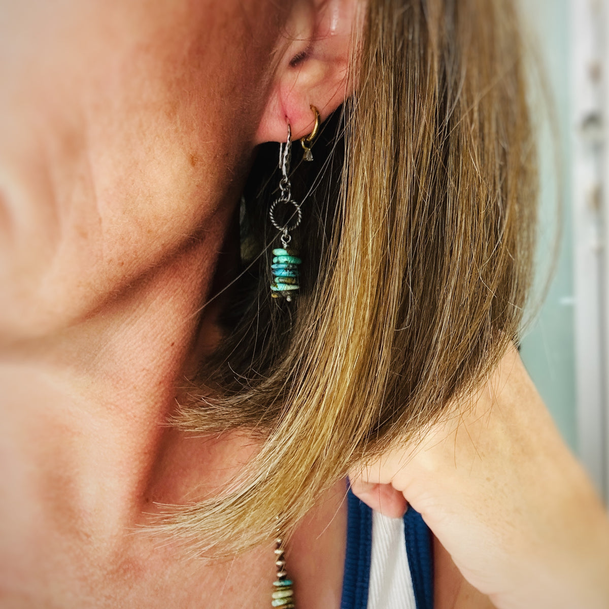 Earth & Sky {Hubei Turquoise} Necklace & Earrings Set