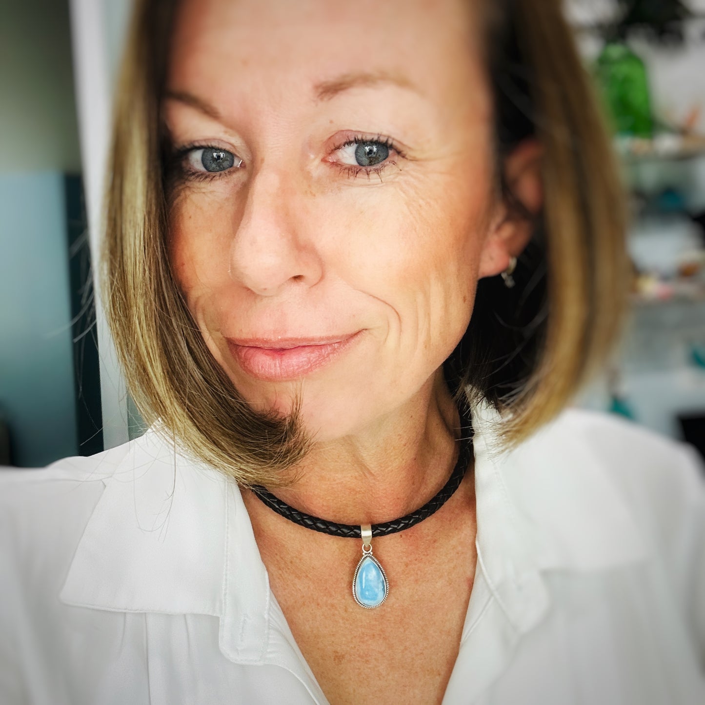 Leather Necklace 16"