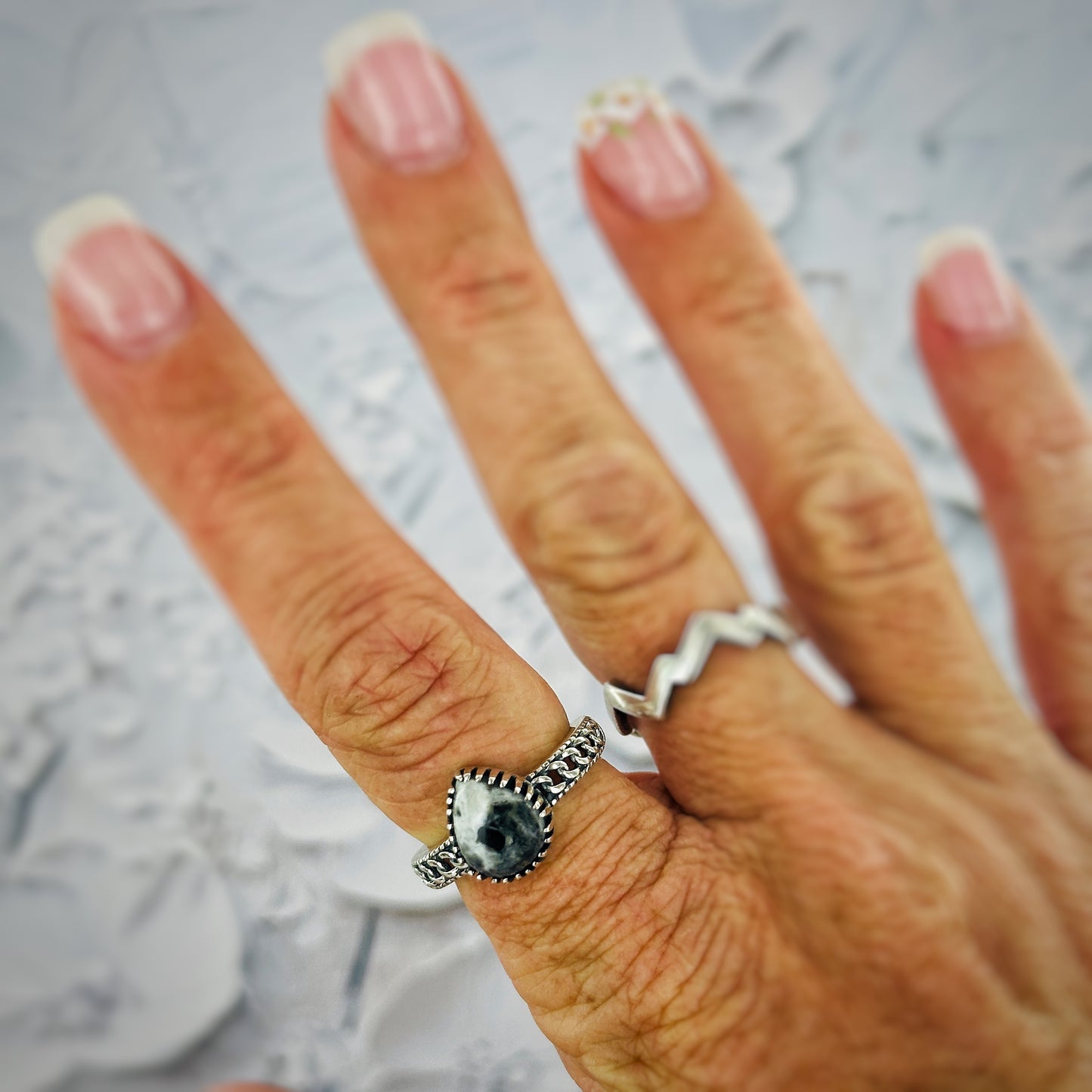 Storm Canyon {White Buffalo} Ring