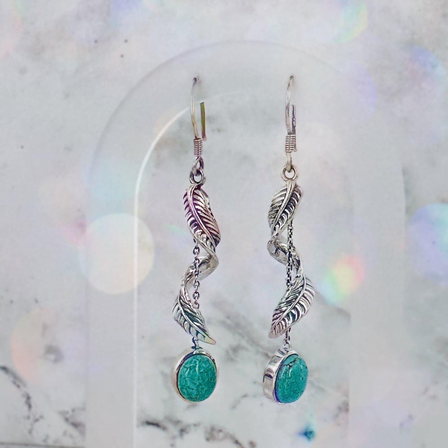 Twisted (Royston turquoise) Earrings