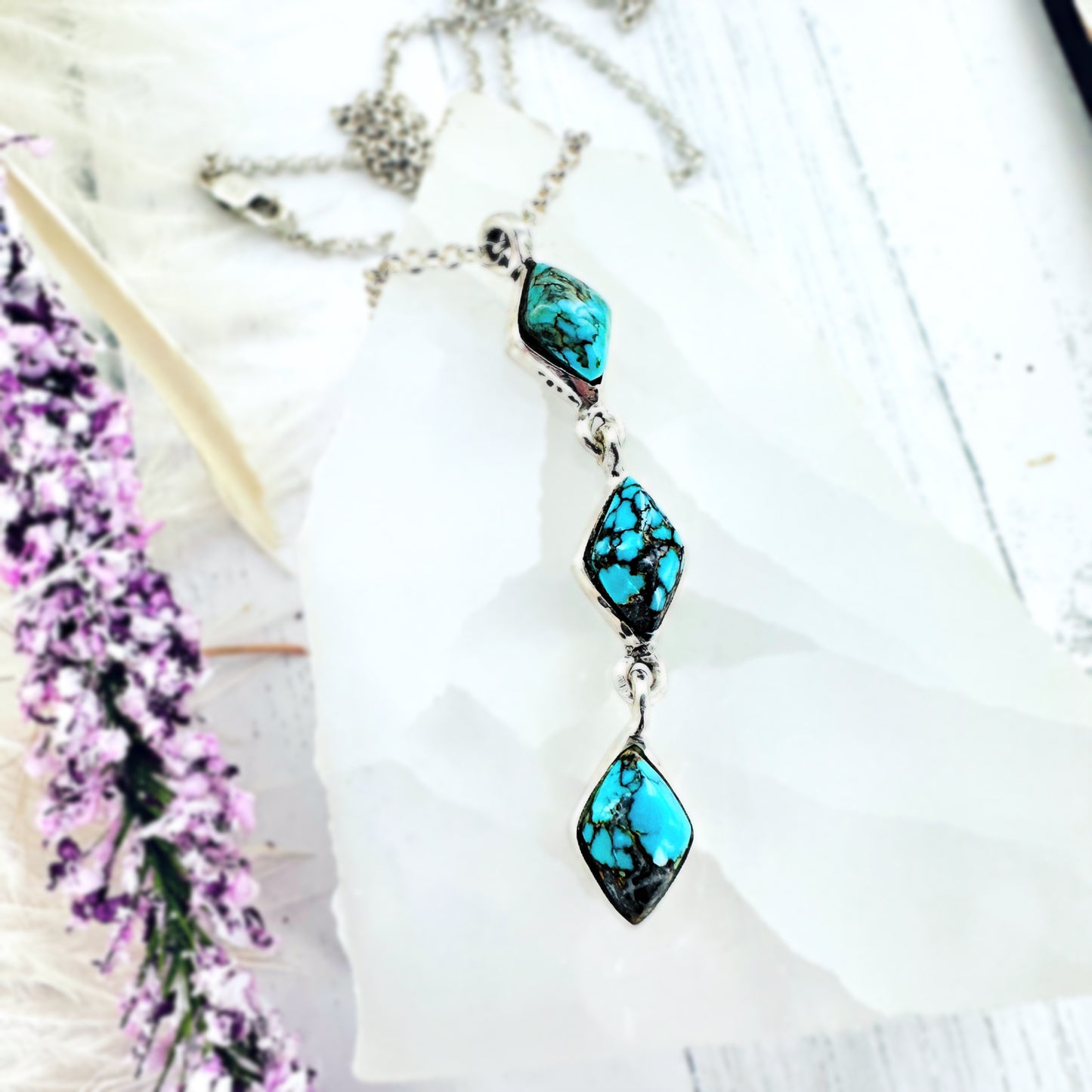All that Glitters {Blue Moon turquoise} Necklace
