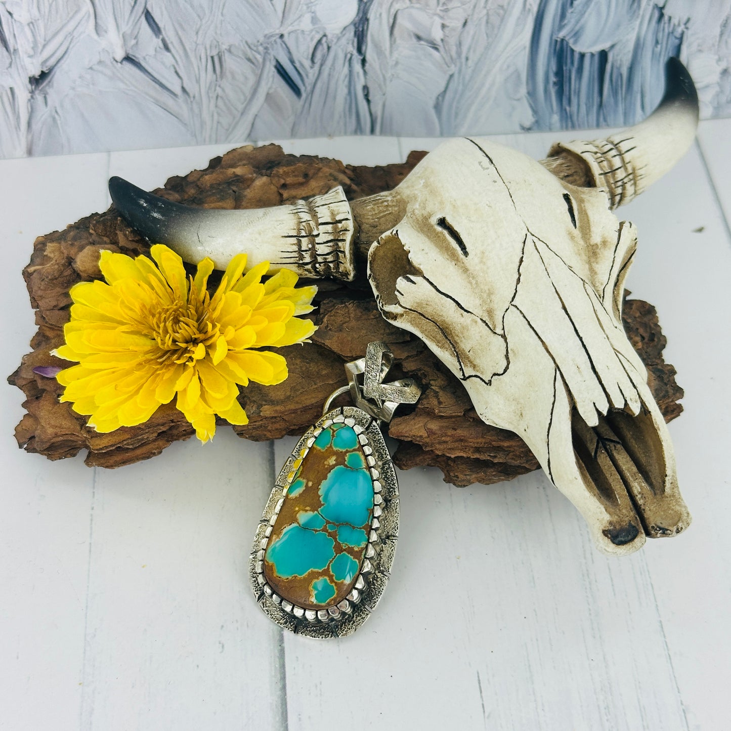 Arid Waters {Iron Maiden turquoise} Pendant
