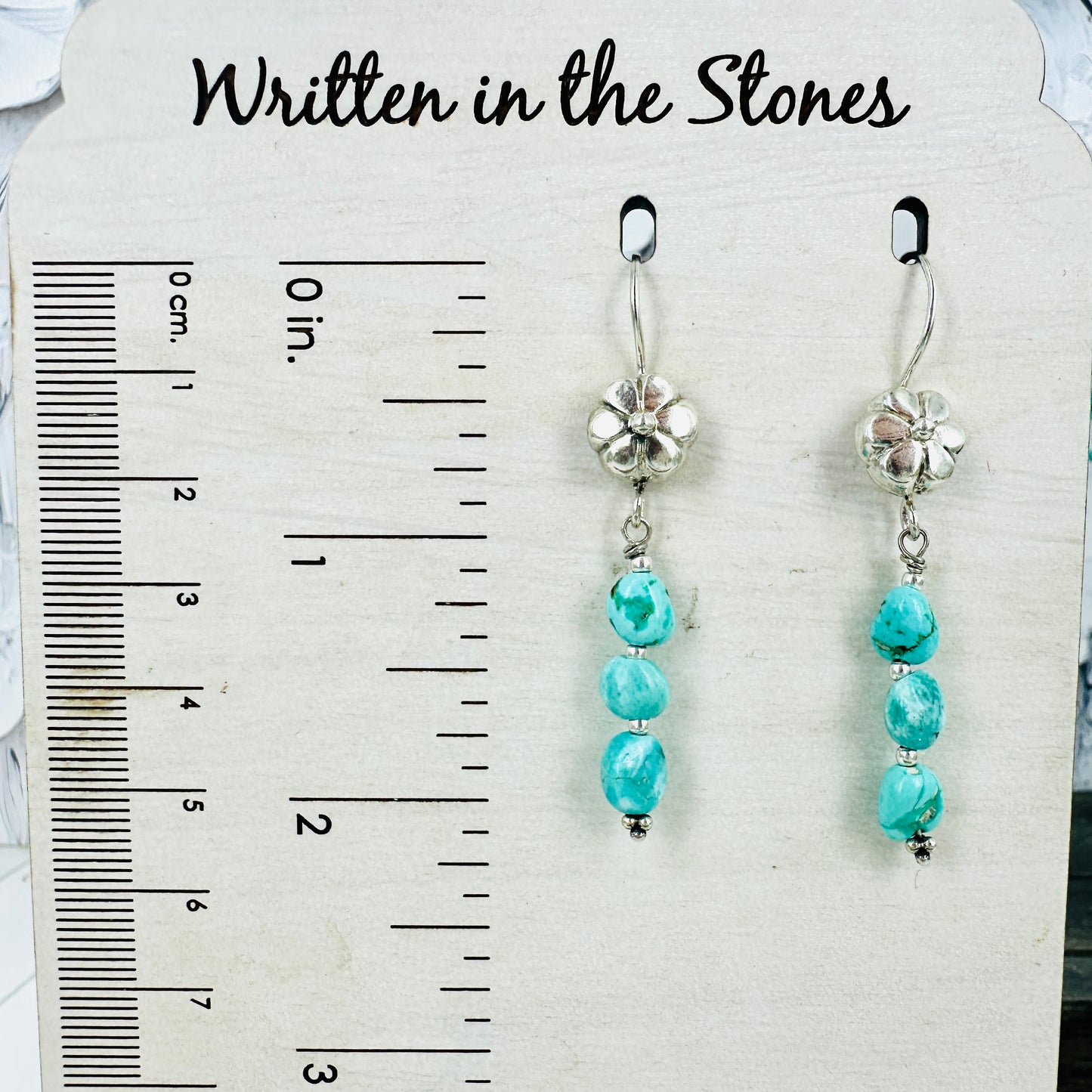 Saguaro Blossom {Blue Moon turquoise} Dangle Earrings