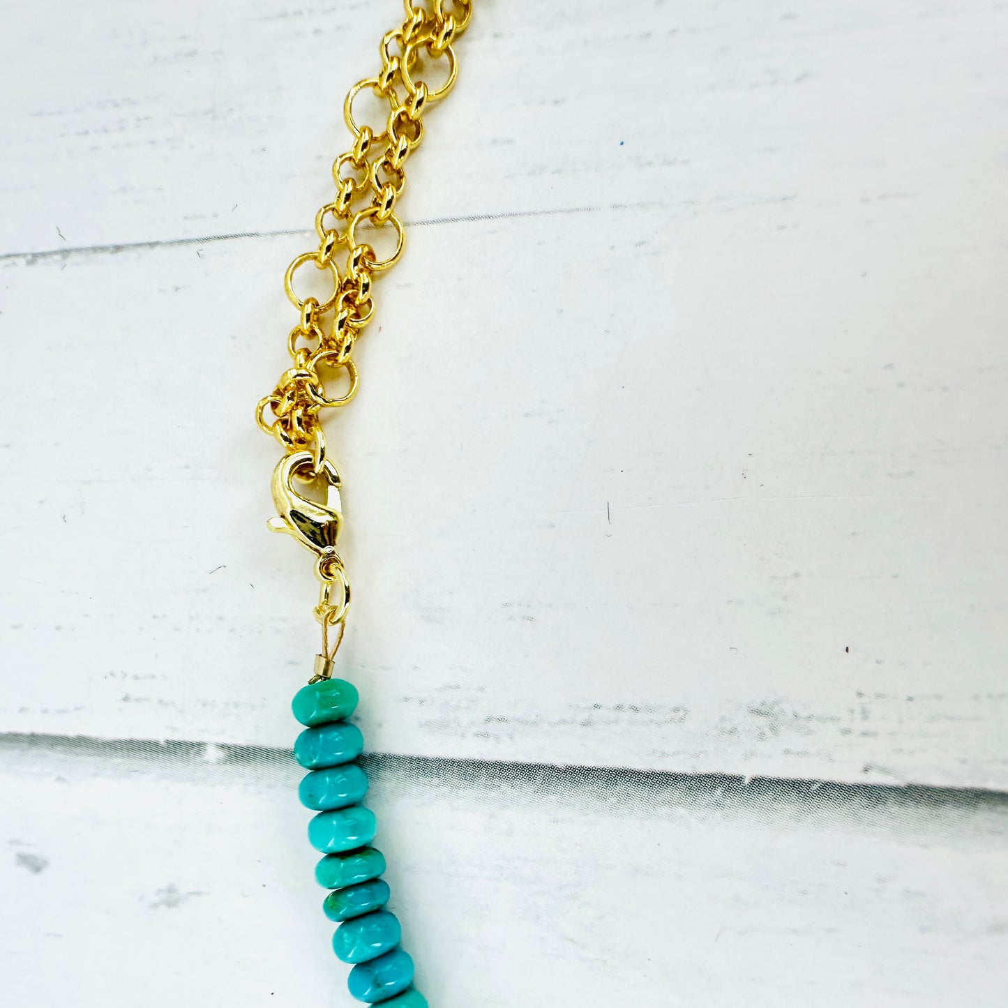 Double Dipped {Emerald Valley} Turquoise Necklace