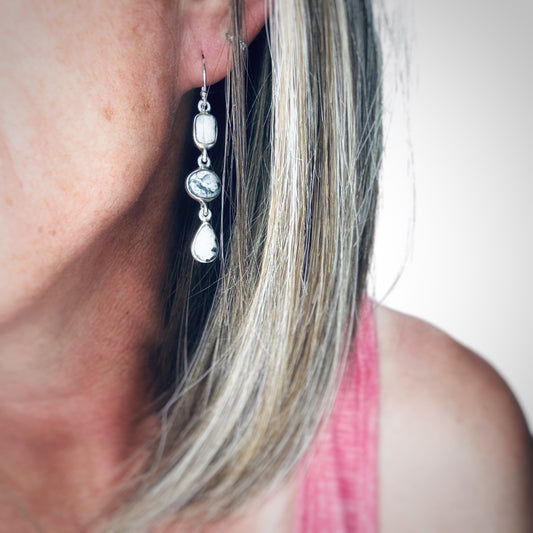 Midnight Snowfall Earrings