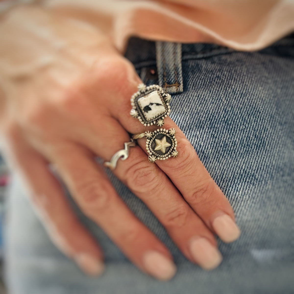 Wildflower and Wings {Adjustable} Rings