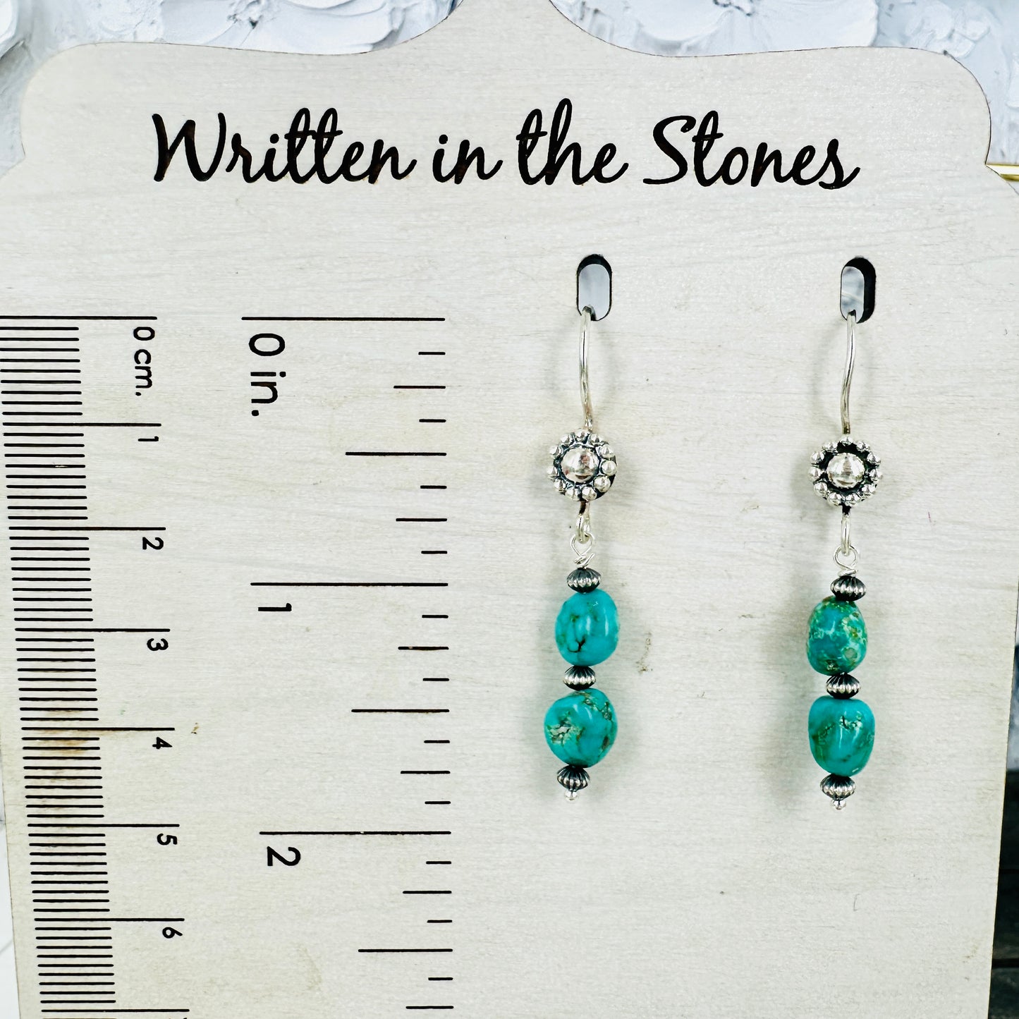 Silver Sage {Sierra Nevada turquoise} Dangle Earrings
