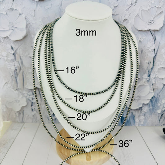 3mm Navajo Pearls