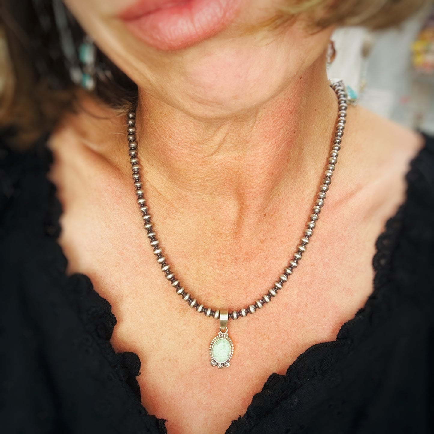 Silver Trail Pendants (turquoise)