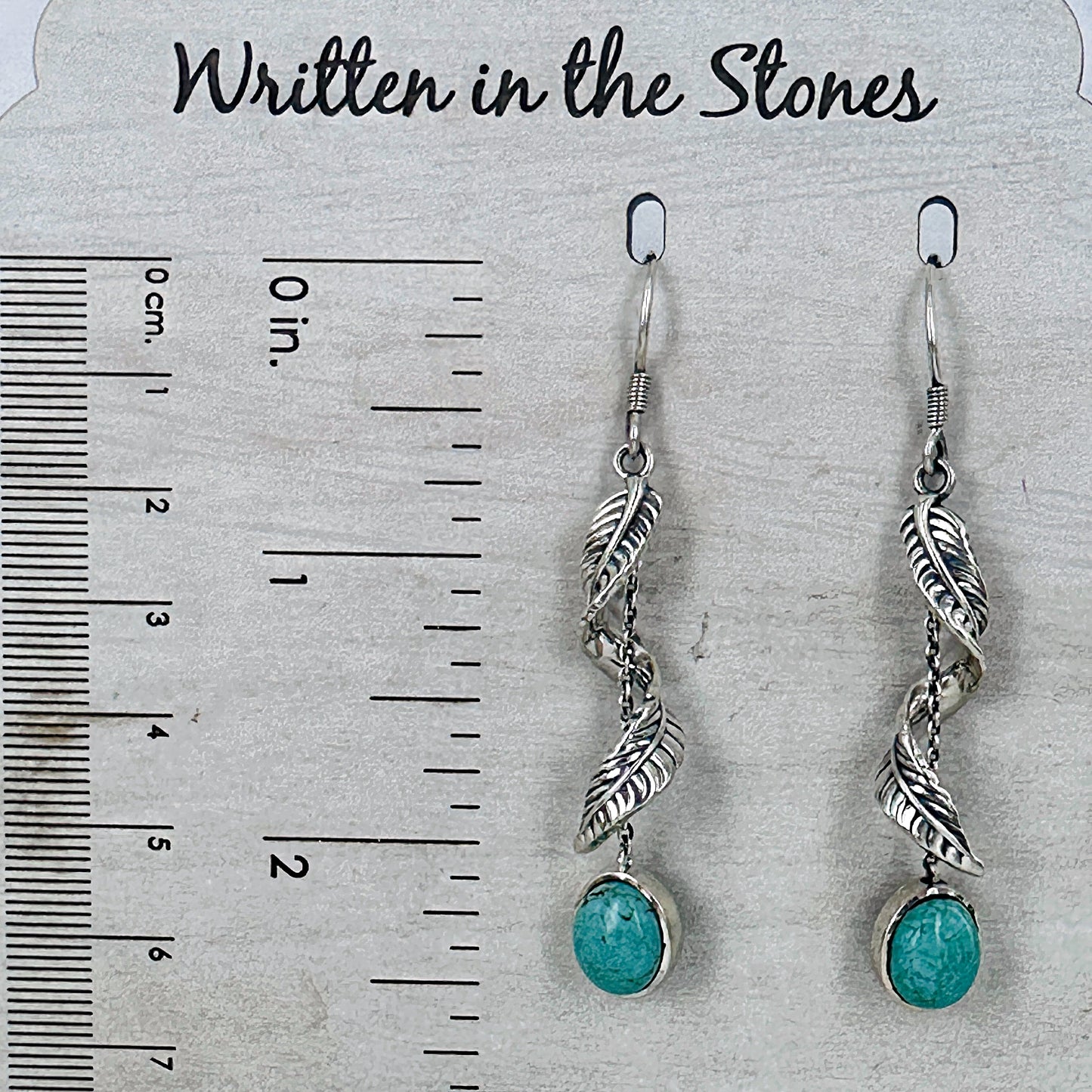 Twisted (Royston turquoise) Earrings