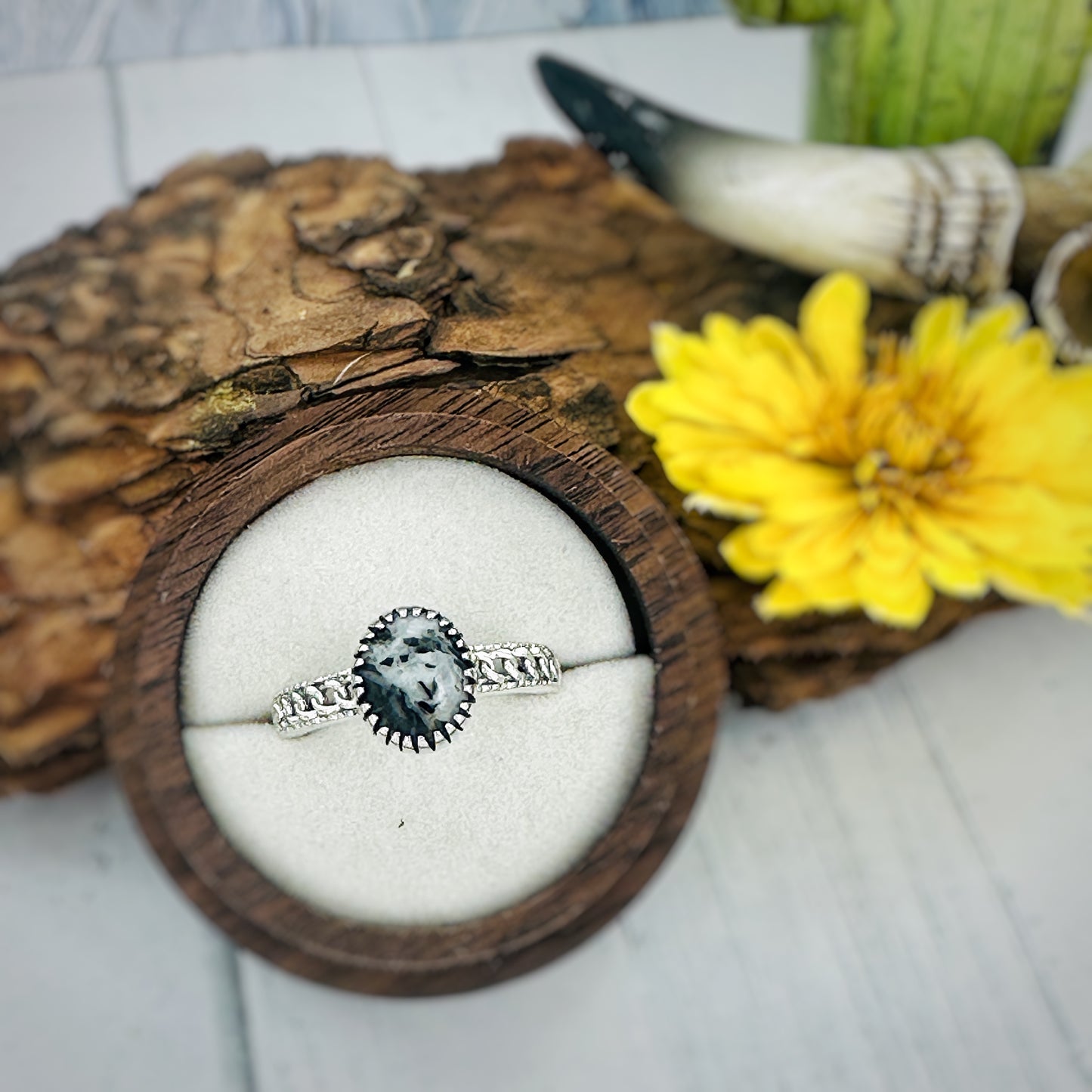 Storm Canyon {White Buffalo} Ring