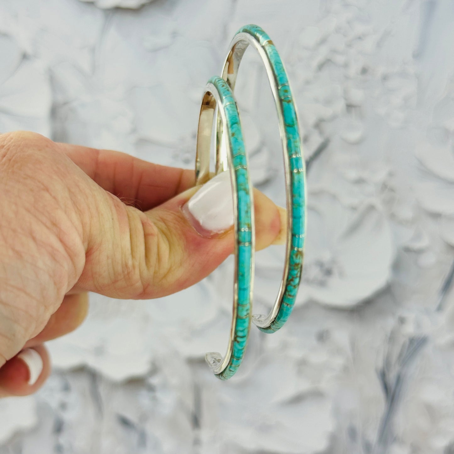 XLARGE {Sierra Nevada turquoise} Hoops